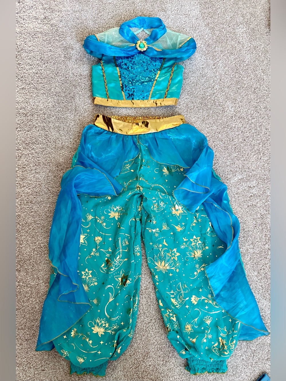 Disney Cruise Bippity Boppity Boutique Jasmine Costume - like new- 7/8